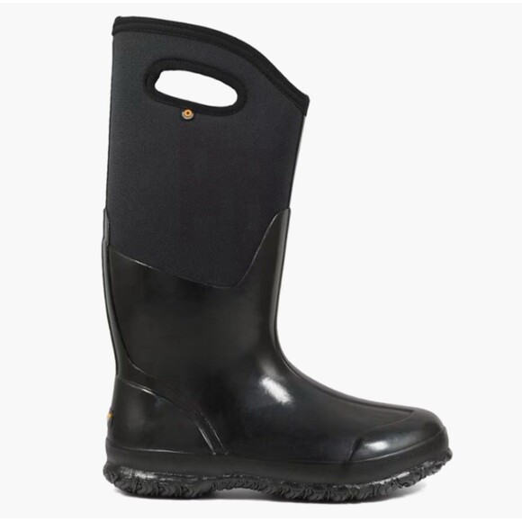 Bogs Classic High Women's Waterproof Winter Rain Boots Handle Black Size 6 - Picture 1 of 13